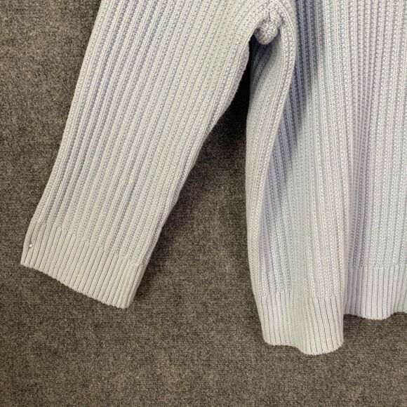 Ava &Viv Pullover Ribbed Sweater Lt Blue Sz 3X Cotton Blend Boat Neck NWT - Picture 4 of 9